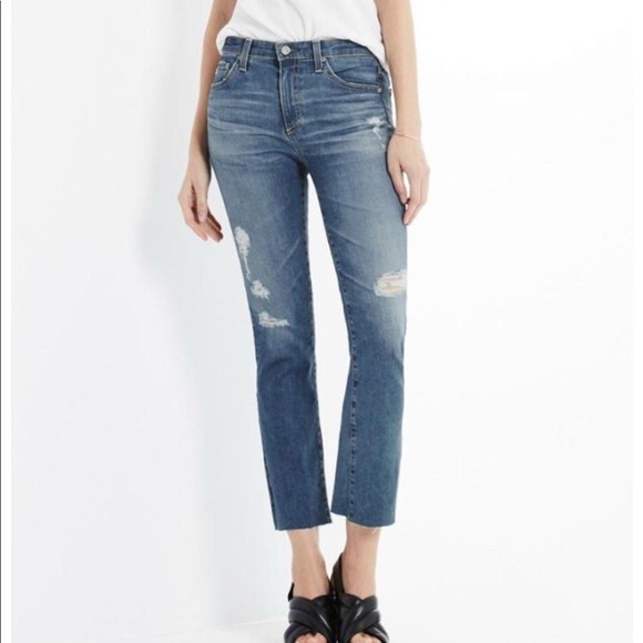 Ag Adriano Goldschmied Denim - Women’s AG Denim Jodi High Rise Slim Flare Crop Size 26